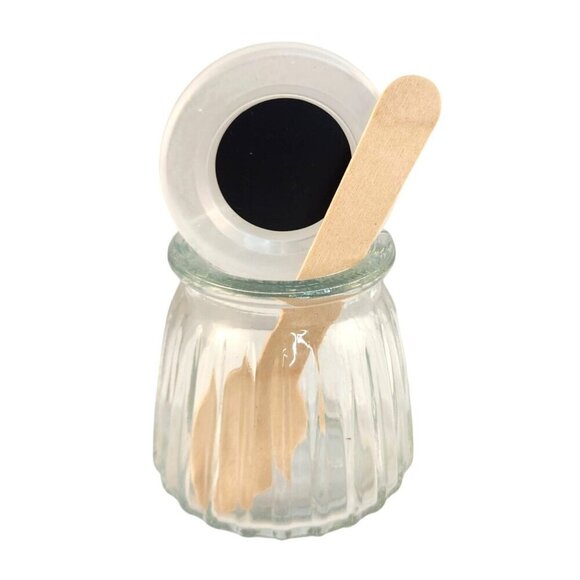 Set Of 3 Clear Glass Jars With Lids & Accessories For Crafting Or Storage - Picture 3 of 12